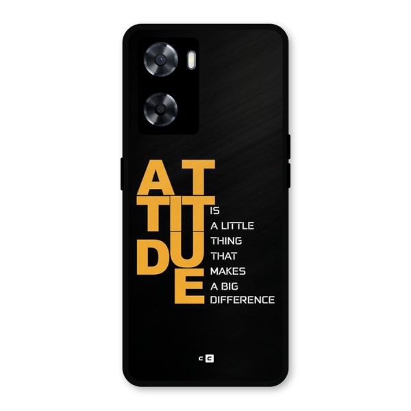 Attitude Difference Metal Back Case for Oppo A77