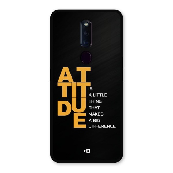 Attitude Difference Metal Back Case for Oppo F11 Pro