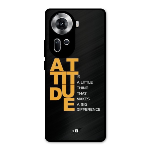 Attitude Difference Metal Back Case for Oppo Reno11 5G