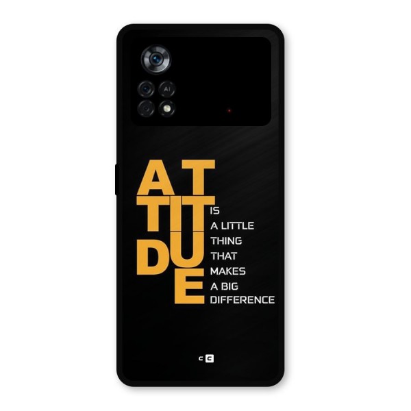 Attitude Difference Metal Back Case for Poco X4 Pro 5G