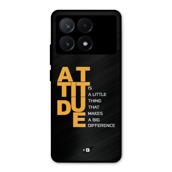 Attitude Difference Metal Back Case for Poco X6 Pro