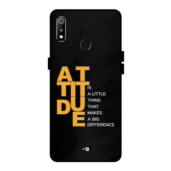 Attitude Difference Metal Back Case for Realme 3