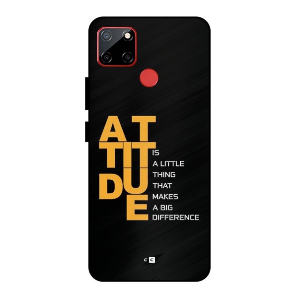 Attitude Difference Metal Back Case for Realme C12