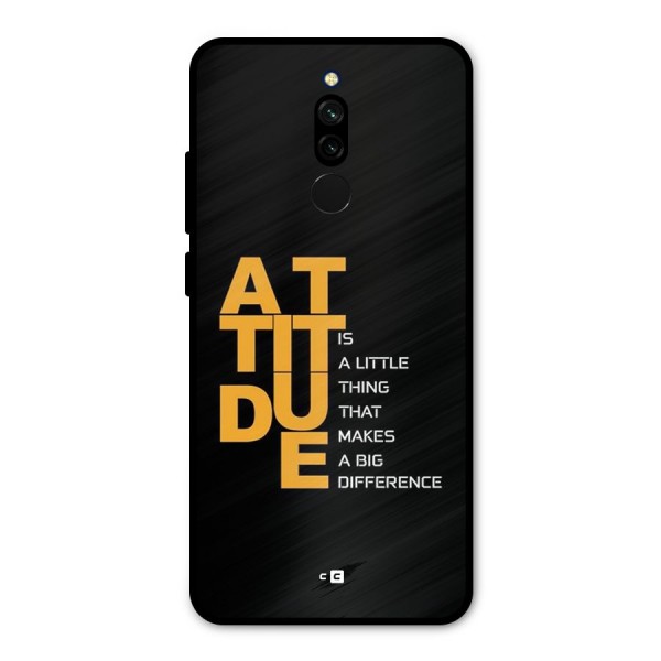 Attitude Difference Metal Back Case for Redmi 8