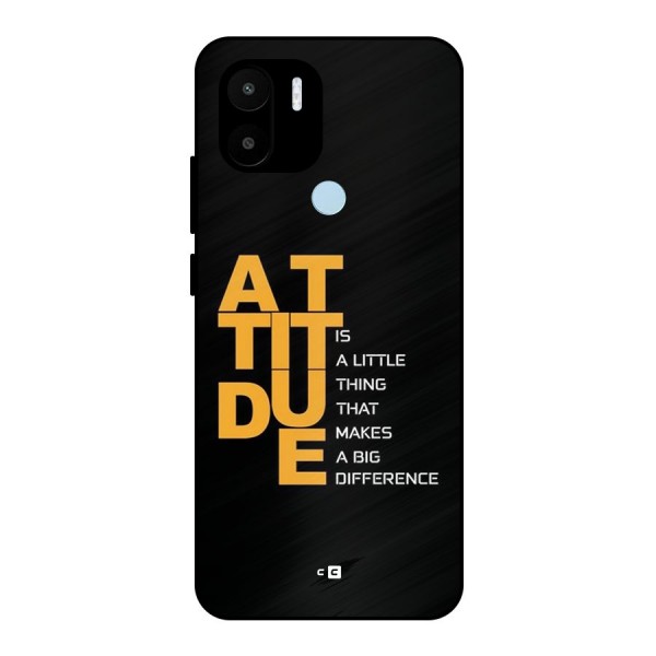 Attitude Difference Metal Back Case for Redmi A1 Plus