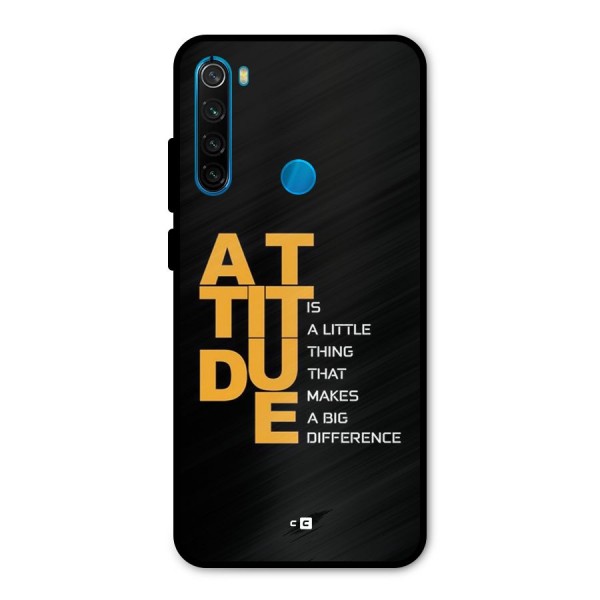 Attitude Difference Metal Back Case for Redmi Note 8