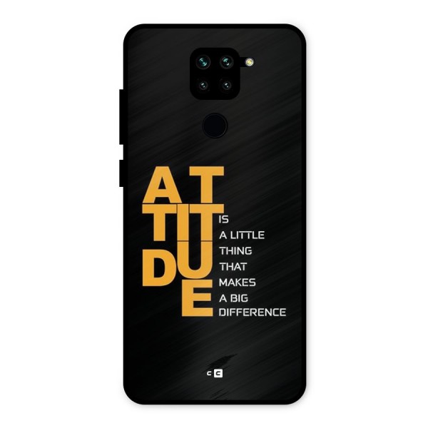 Attitude Difference Metal Back Case for Redmi Note 9