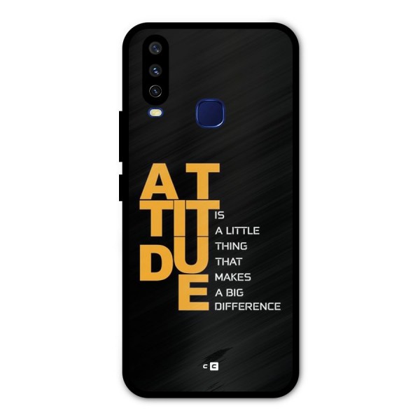 Attitude Difference Metal Back Case for Vivo Y12