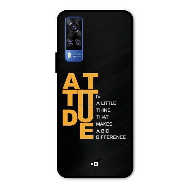 Attitude Difference Metal Back Case for Vivo Y31