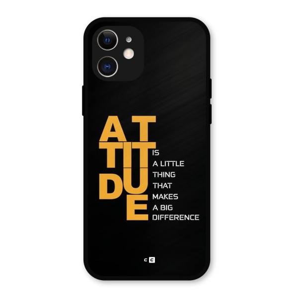Attitude Difference Metal Back Case for iPhone 12