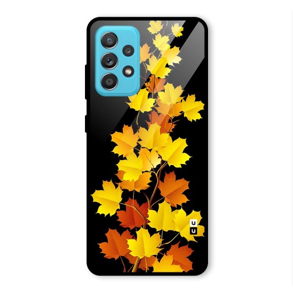 Autumn Forest Leaves Glass Back Case for Galaxy A52s 5G
