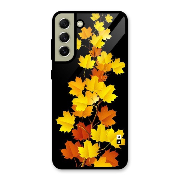 Autumn Forest Leaves Glass Back Case for Galaxy S21 FE 5G