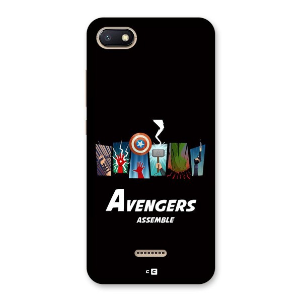 Avengers Assemble Back Case for Redmi 6A
