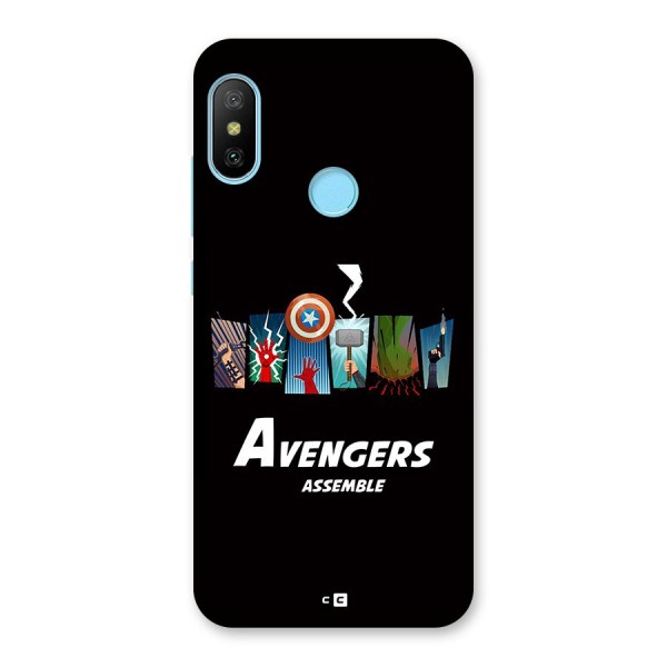 Avengers Assemble Back Case for Redmi 6 Pro