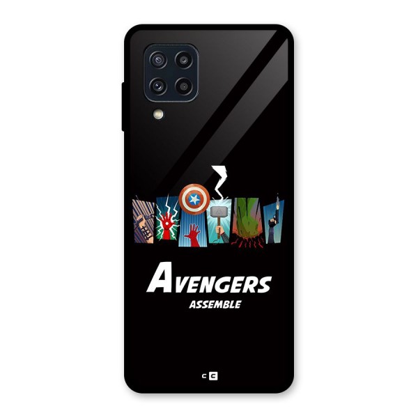 Avengers Assemble Glass Back Case for Galaxy M32