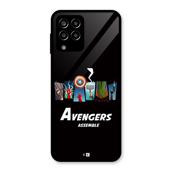 Avengers Assemble Glass Back Case for Galaxy M33