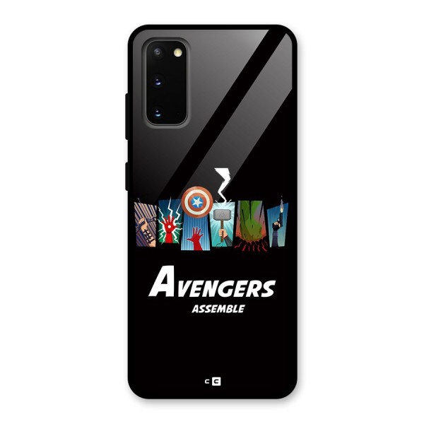 Avengers Assemble Glass Back Case for Galaxy S20