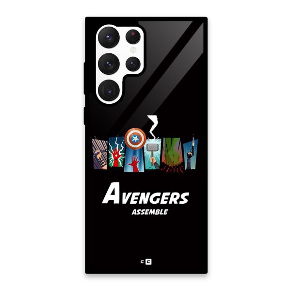Avengers Assemble Glass Back Case for Galaxy S22 Ultra 5G
