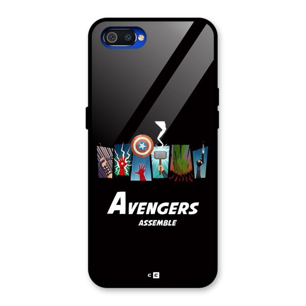 Avengers Assemble Glass Back Case for Realme C2