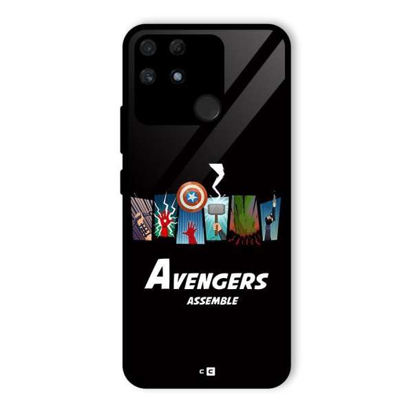 Avengers Assemble Glass Back Case for Realme Narzo 50A