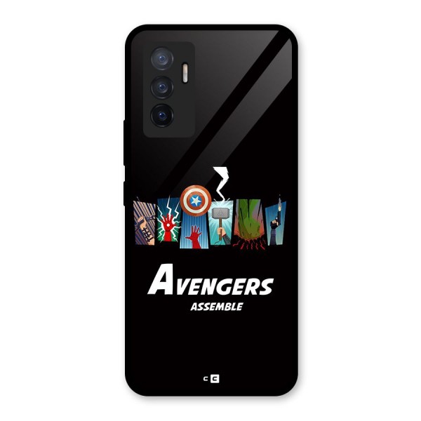 Avengers Assemble Glass Back Case for Vivo V23e