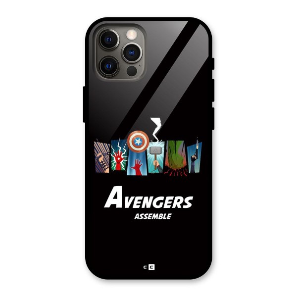 Avengers Assemble Glass Back Case for iPhone 12 Pro