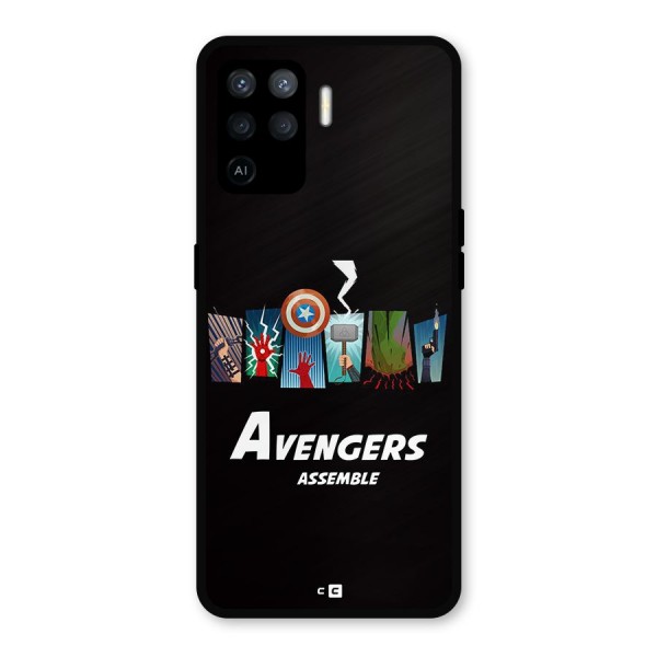 Avengers Assemble Metal Back Case for Oppo F19 Pro
