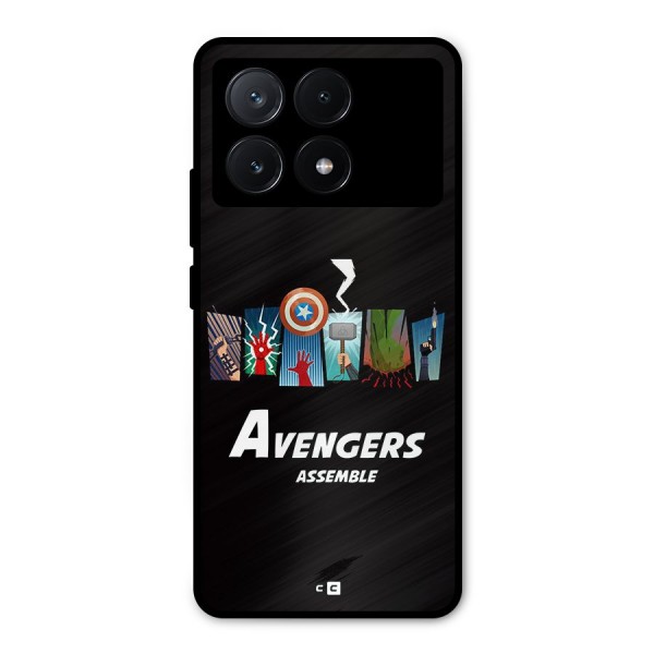Avengers Assemble Metal Back Case for Poco X6 Pro