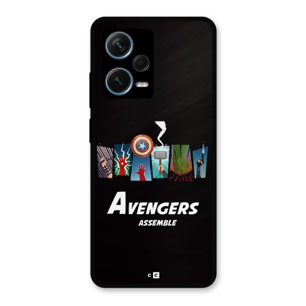 Avengers Assemble Metal Back Case for Redmi Note 12 Pro Plus 5G