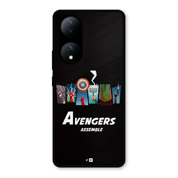 Avengers Assemble Metal Back Case for Vivo Y100a
