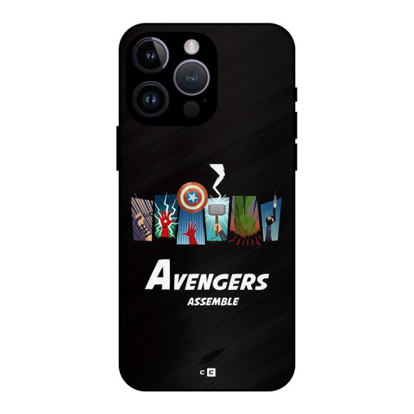 Avengers Assemble Metal Back Case for iPhone 14 Pro Max
