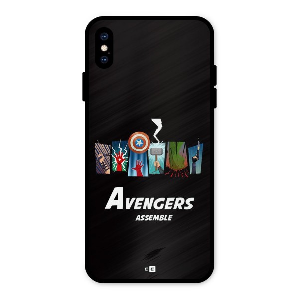 Avengers Assemble Metal Back Case for iPhone XS Max