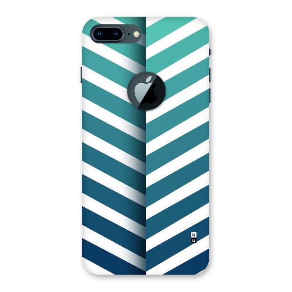 Awesome Angular Stripes Back Case for iPhone 7 Plus Logo Cut