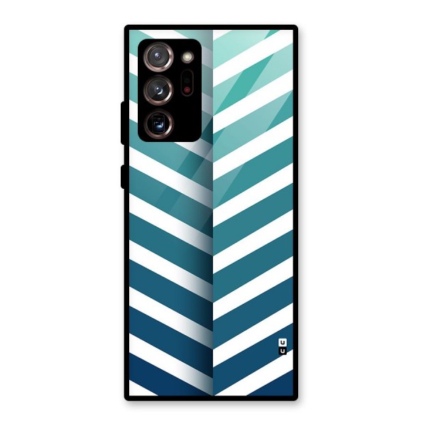 Awesome Angular Stripes Glass Back Case for Galaxy Note 20 Ultra