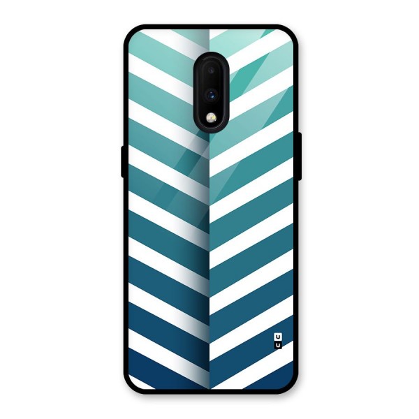 Awesome Angular Stripes Glass Back Case for OnePlus 7