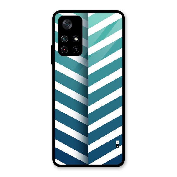 Awesome Angular Stripes Glass Back Case for Poco M4 Pro 5G