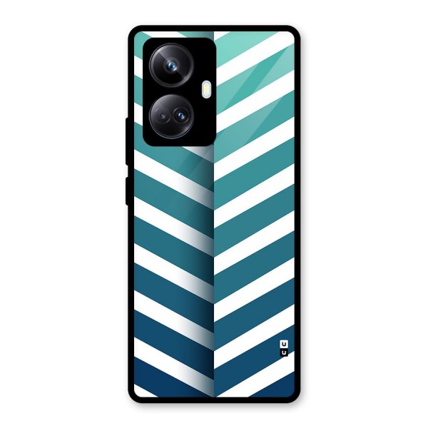 Awesome Angular Stripes Glass Back Case for Realme 10 Pro Plus