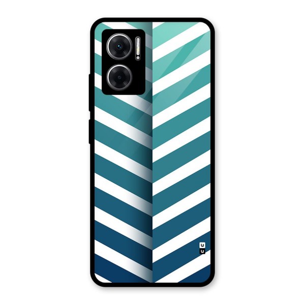 Awesome Angular Stripes Glass Back Case for Redmi 11 Prime 5G