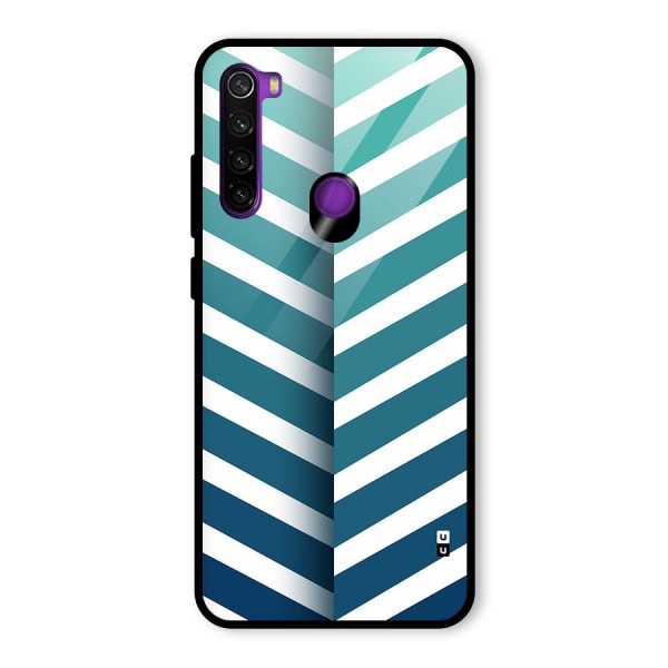 Awesome Angular Stripes Glass Back Case for Redmi Note 8