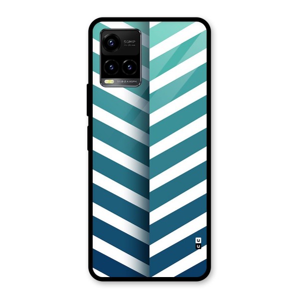 Awesome Angular Stripes Glass Back Case for Vivo Y33s