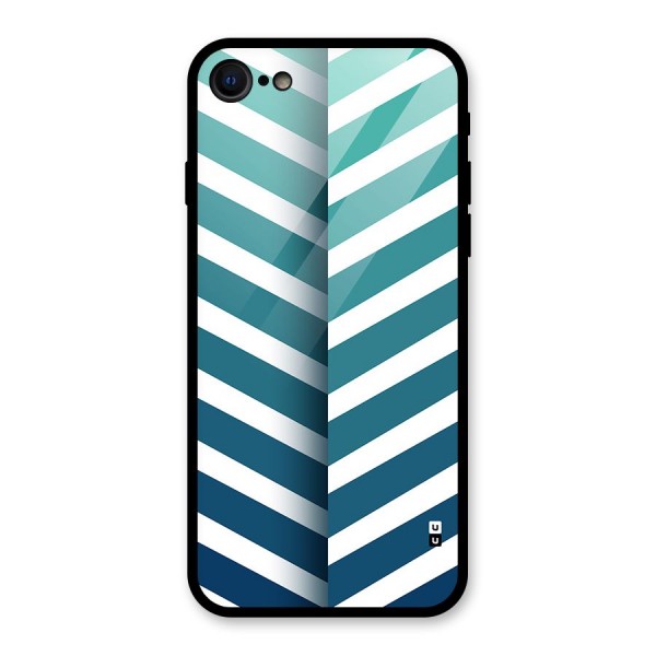Awesome Angular Stripes Glass Back Case for iPhone SE 2022