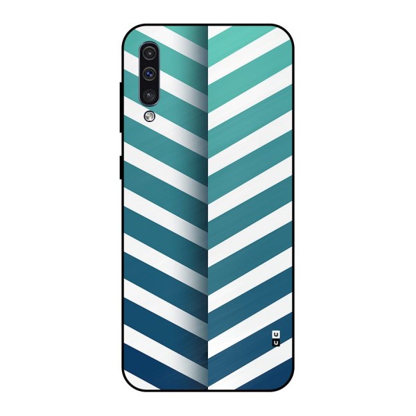 Awesome Angular Stripes Metal Back Case for Galaxy A30s