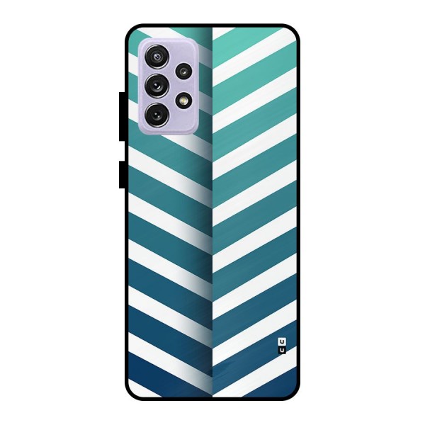 Awesome Angular Stripes Metal Back Case for Galaxy A72