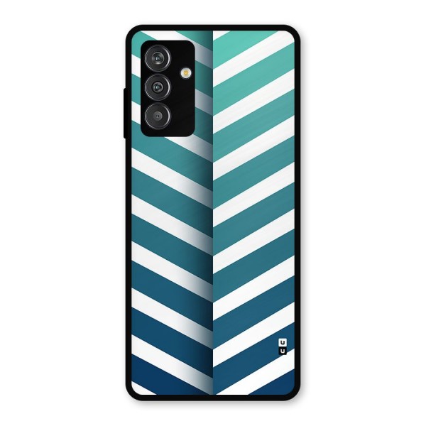 Awesome Angular Stripes Metal Back Case for Galaxy M14 5G
