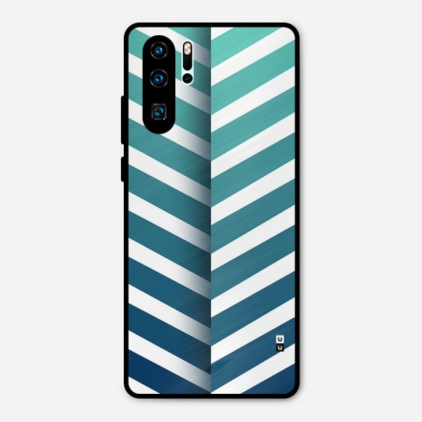Awesome Angular Stripes Metal Back Case for Huawei P30 Pro