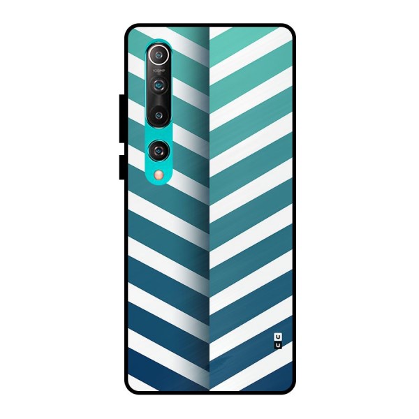 Awesome Angular Stripes Metal Back Case for Mi 10