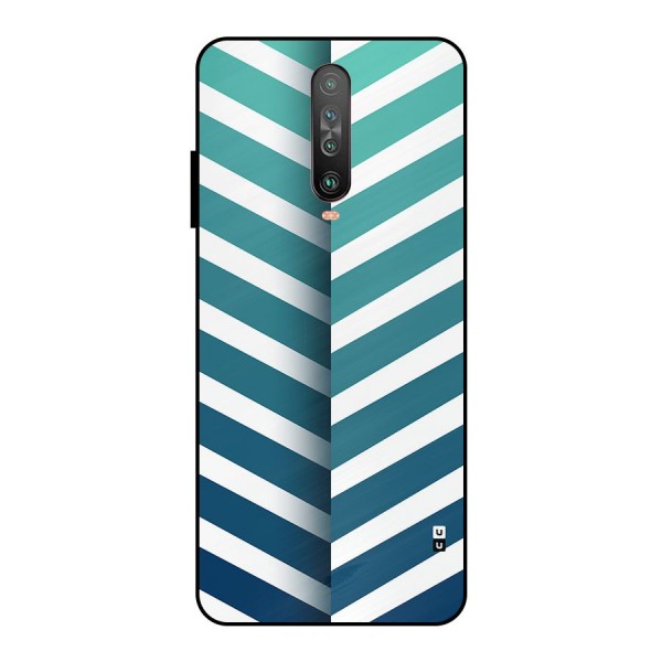 Awesome Angular Stripes Metal Back Case for Poco X2