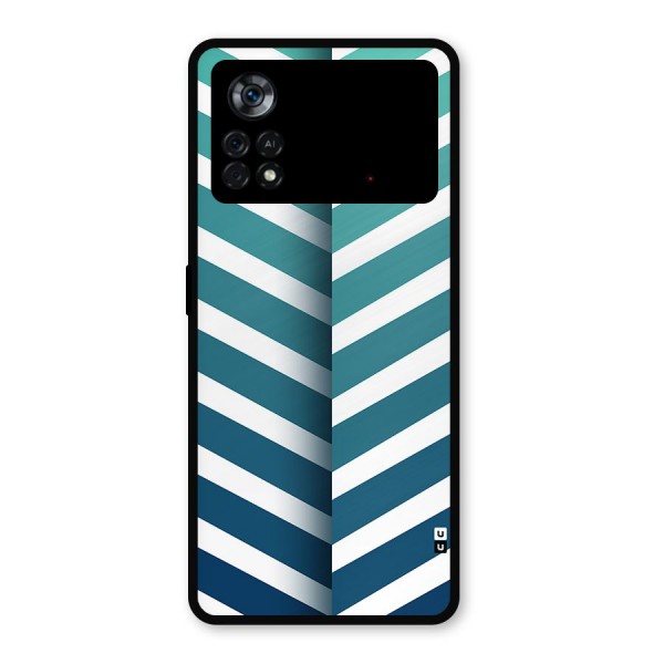 Awesome Angular Stripes Metal Back Case for Poco X4 Pro 5G