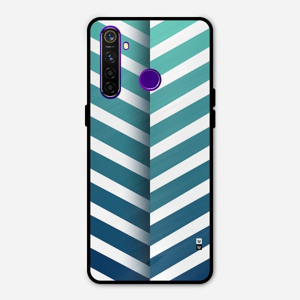 Awesome Angular Stripes Metal Back Case for Realme 5 Pro