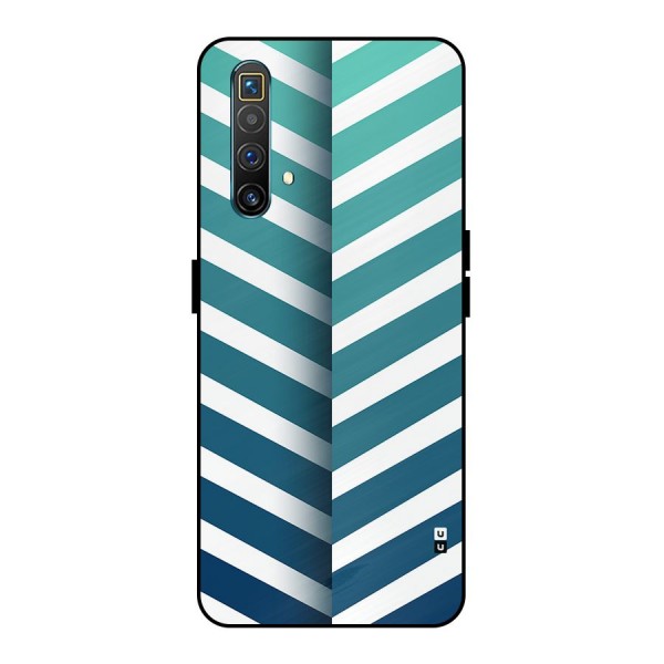 Awesome Angular Stripes Metal Back Case for Realme X3